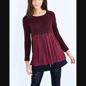 Urban Outfitters | Kimchi Blue Wine Knit Sweater | Size Medium